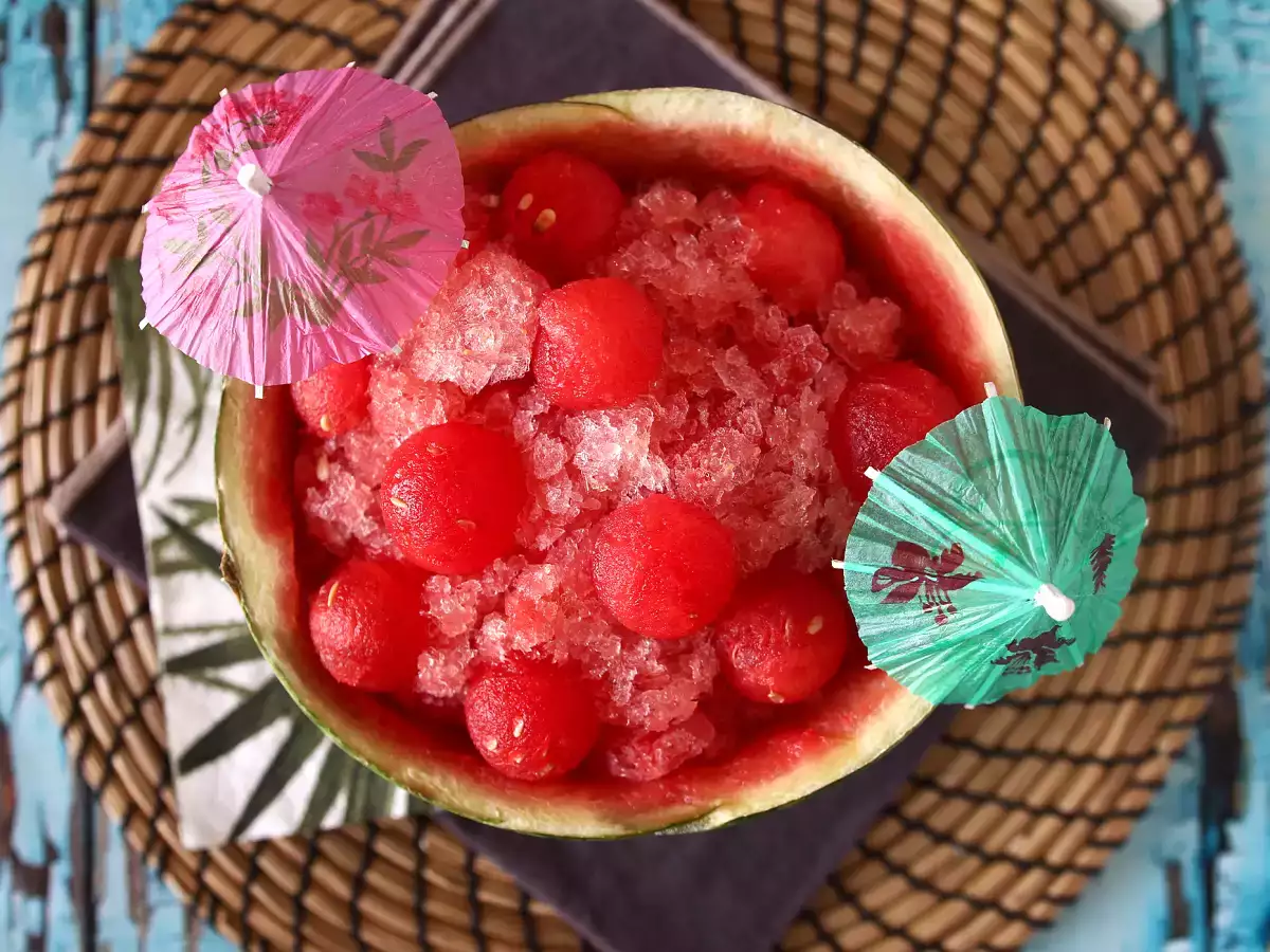 Frosé semangka: koktail granita yang sangat menyegarkan dengan rosé! - foto 4