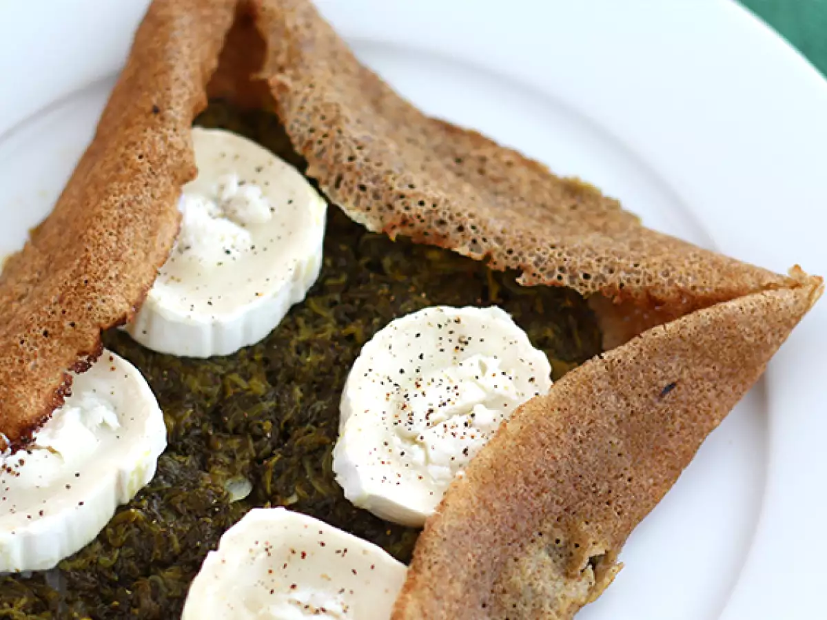 Galette keju kambing dan bayam - foto 2