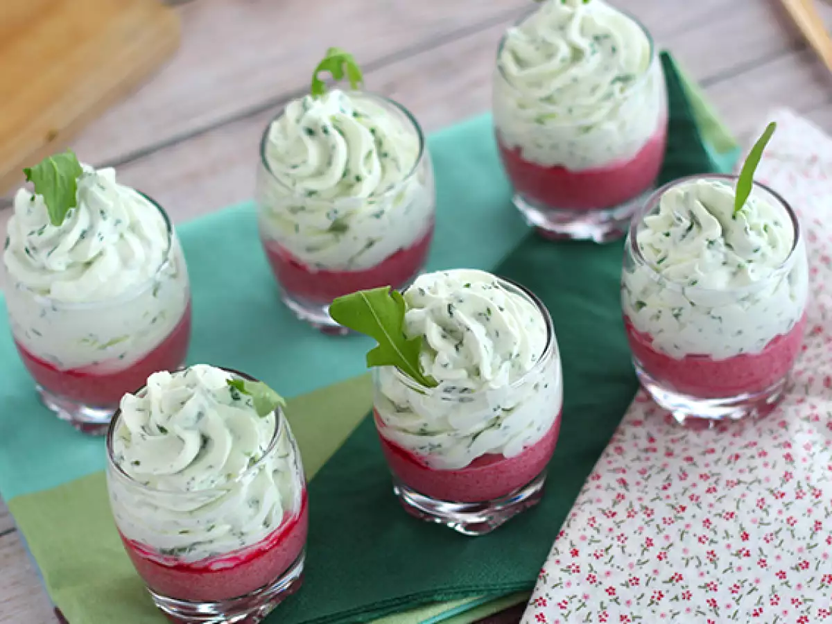 Gelas Saji Bit dengan Mousse Rukola - foto 3