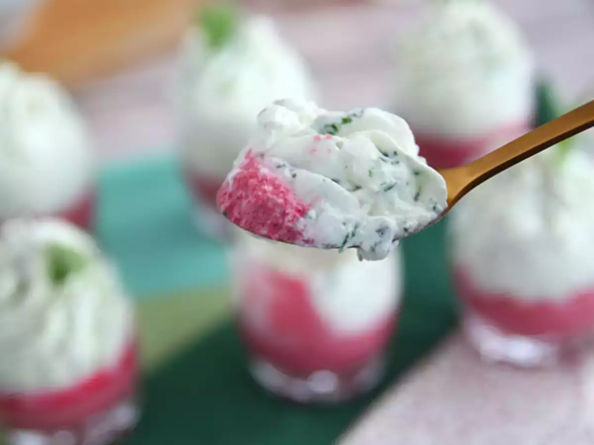 Gelas Saji Bit dengan Mousse Rukola - foto 4