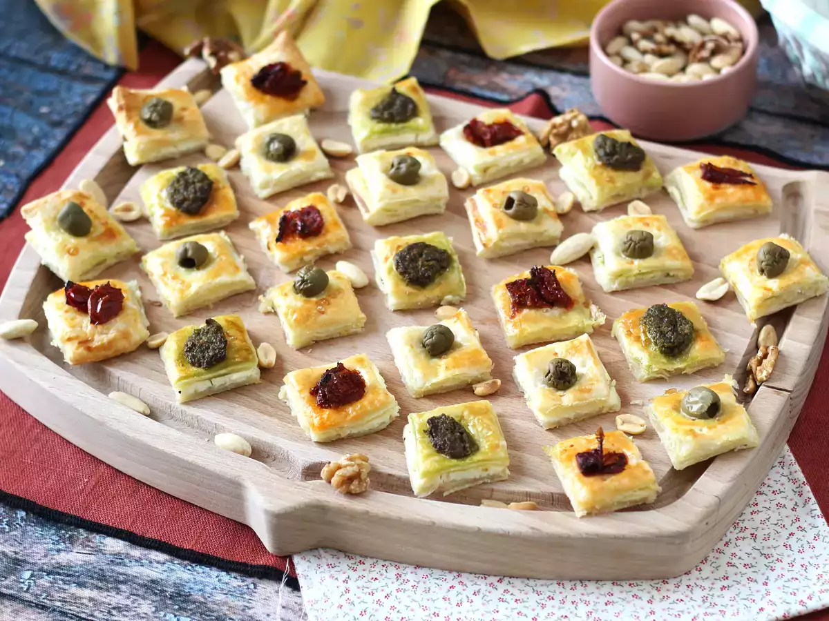 Gigitan puff pastry yang cepat dan mudah untuk minuman beralkohol yang lezat! - foto 2