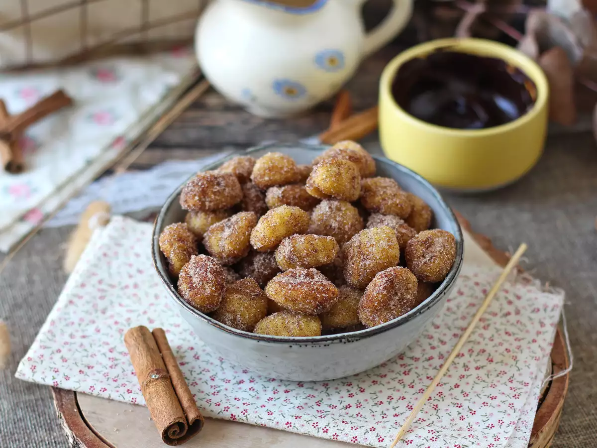 Gnocchi ala Churros dengan Air Fryer: Resep Camilan Kayu Manis - foto 2