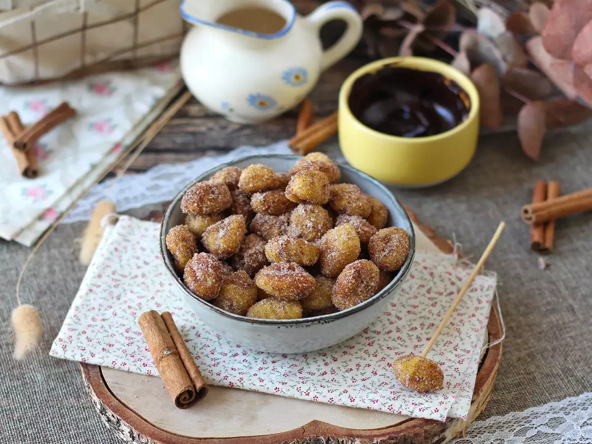Gnocchi ala Churros dengan Air Fryer: Resep Camilan Kayu Manis - foto 4