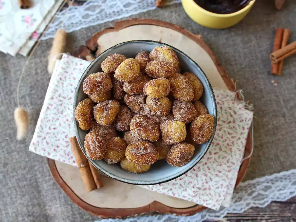 Gnocchi ala Churros dengan Air Fryer: Resep Camilan Kayu Manis - foto 6