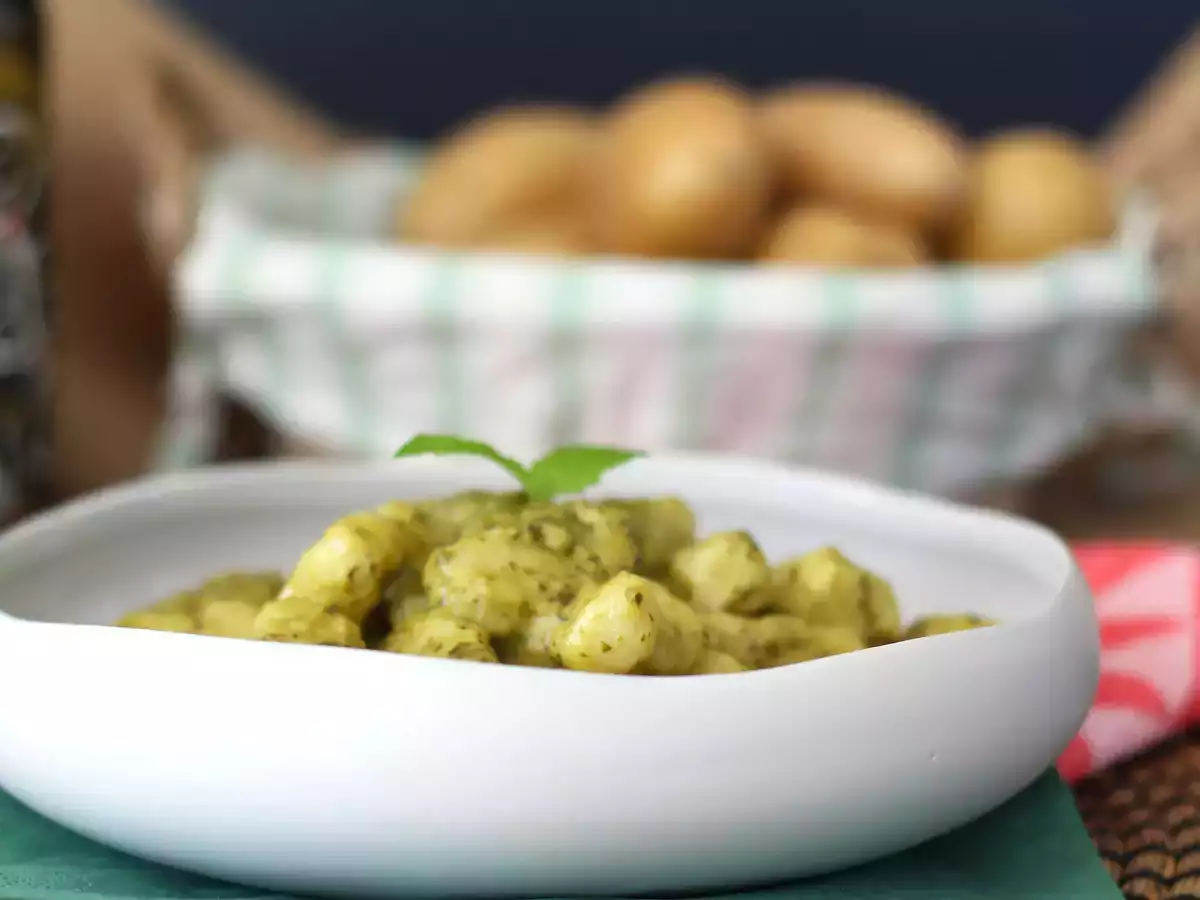 Gnocchi kentang buatan sendiri dengan pesto - foto 2