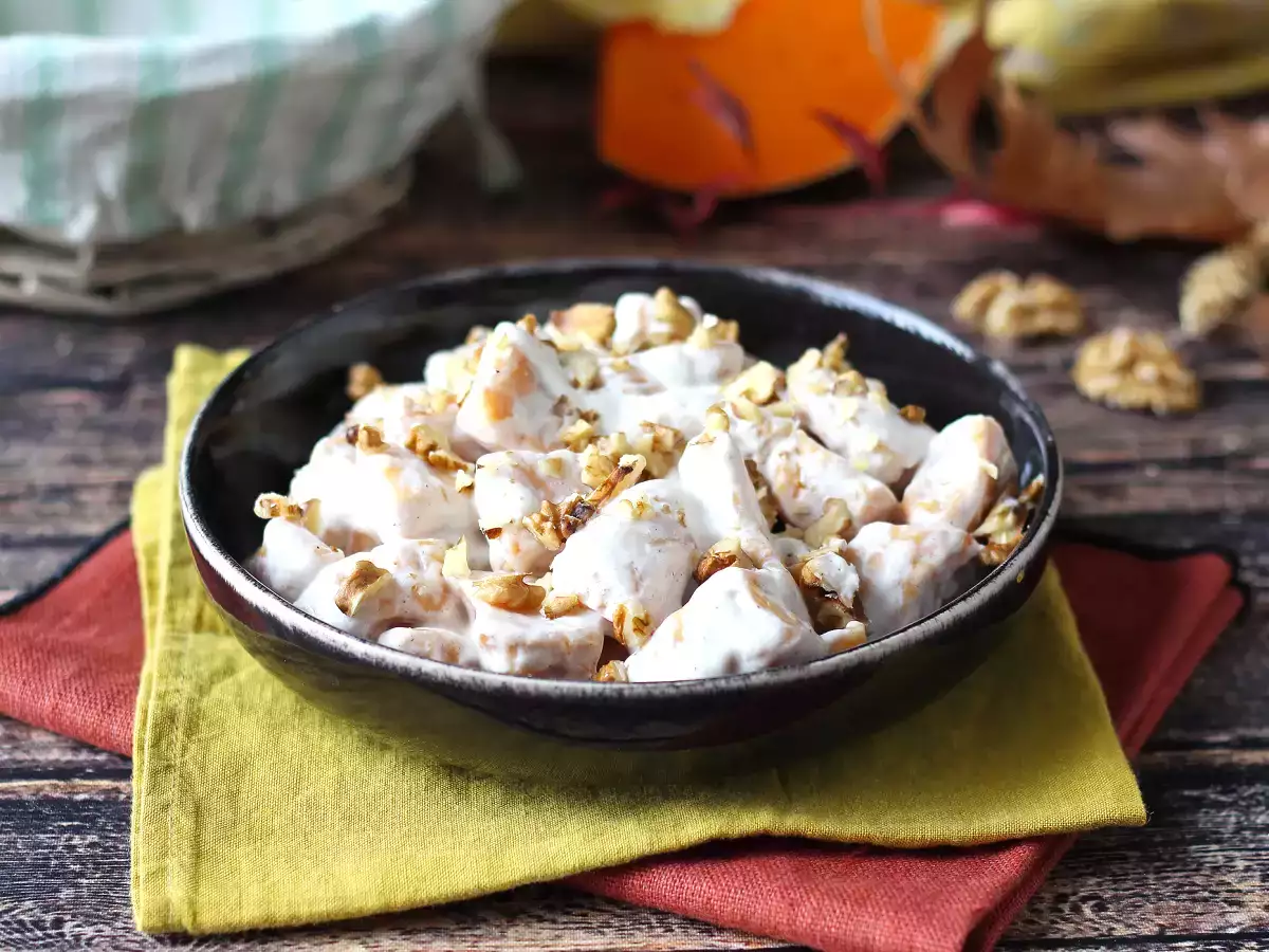 Gnocchi labu yang lembut dengan Philadelphia dan kacang kenari yang renyah - foto 6