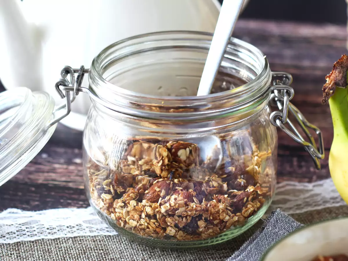 Granola ekspres dengan airfryer, untuk membuat sarapan Anda lebih renyah - foto 3
