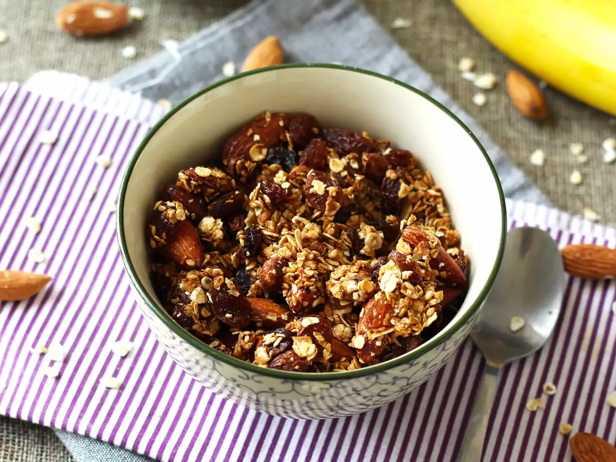 Granola ekspres dengan airfryer, untuk membuat sarapan Anda lebih renyah - foto 5