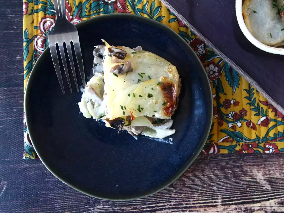 Gratin kentang dengan jamur - foto 7