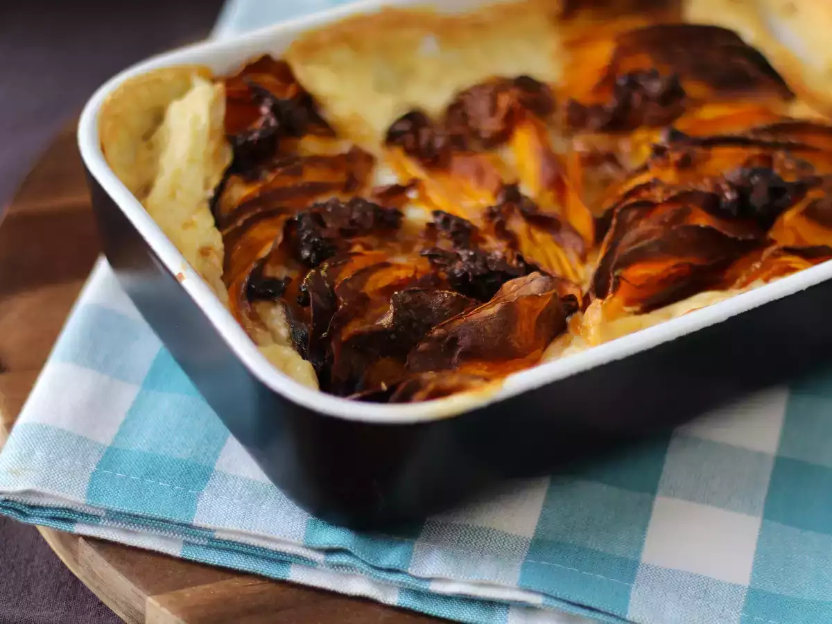 Gratin labu butternut dengan Air Fryer, ala Dauphinois - foto 2