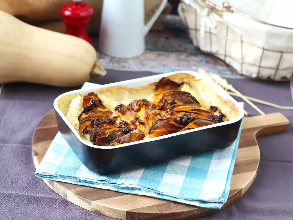 Gratin labu butternut dengan Air Fryer, ala Dauphinois - foto 5