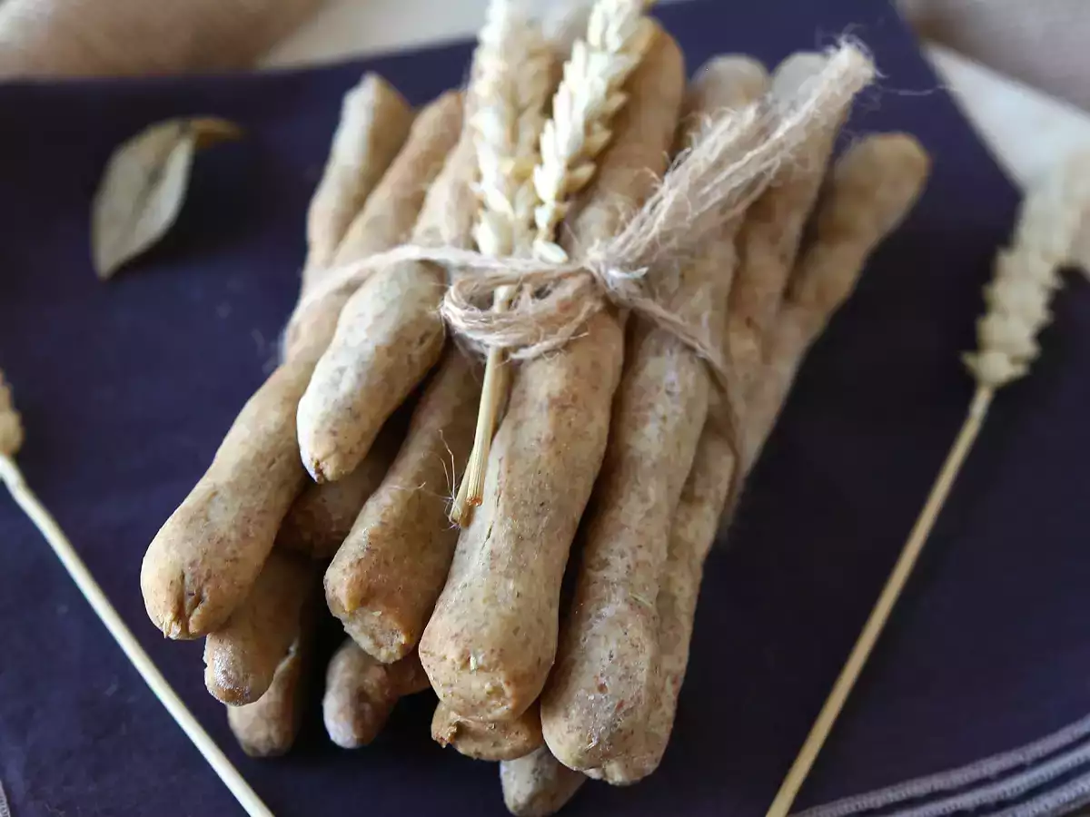 Grissini (stik roti) homemade sehat dengan rempah di Air Fryer - foto 3
