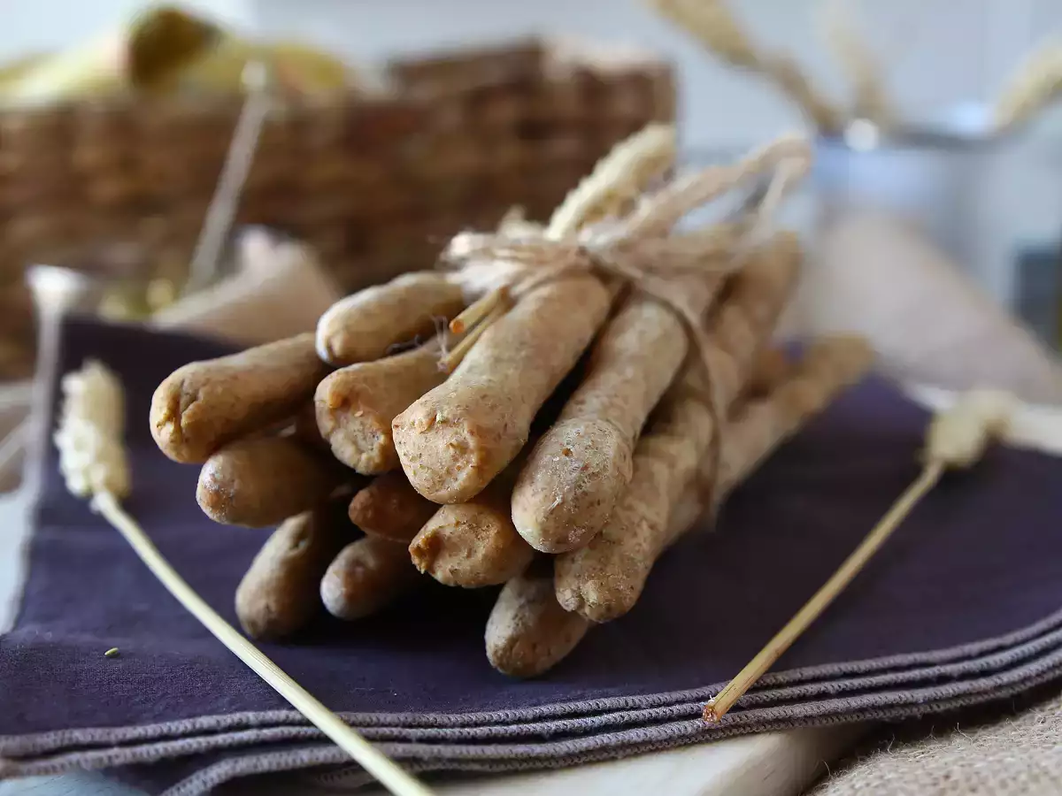 Grissini (stik roti) homemade sehat dengan rempah di Air Fryer - foto 4