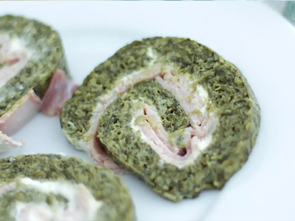 Gulungan Bayam, Ham, dan Keju Krim - foto 2