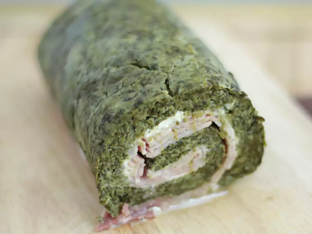 Gulungan Bayam, Ham, dan Keju Krim - foto 3