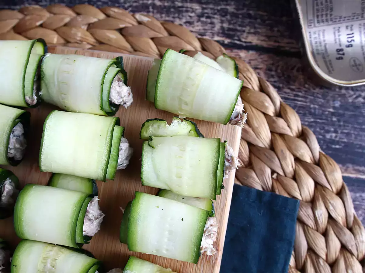 Gulungan cukini dan sarden - foto 3