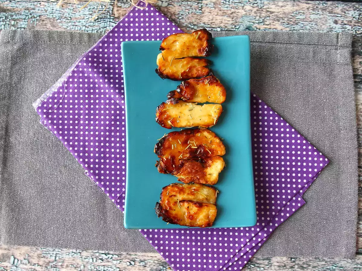 Halloumi dengan madu yang dipanggang di Air Fryer - foto 4
