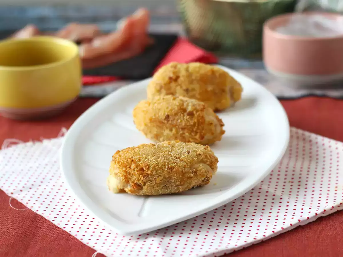 Ham croquetas dengan Air Fryer: sedikit minyak, tetapi renyah seperti biasanya! - foto 2