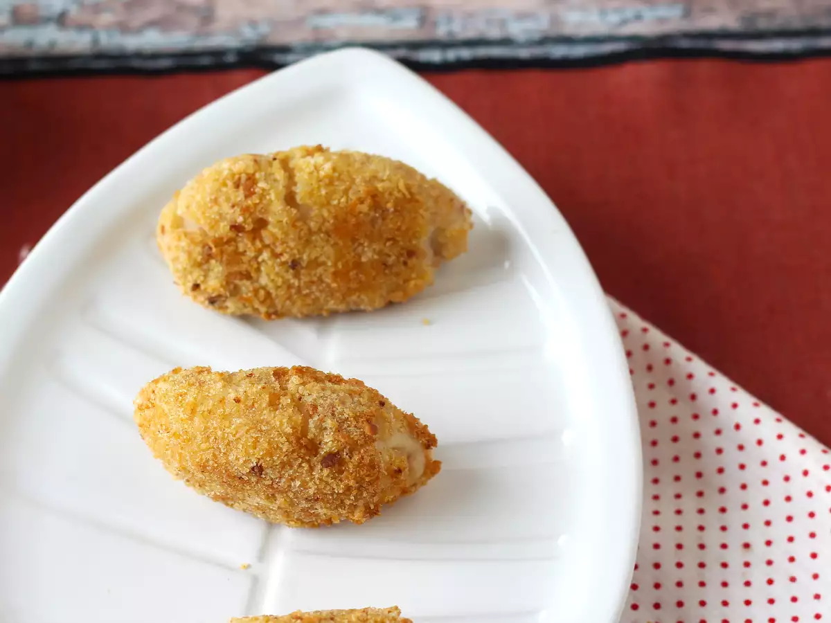 Ham croquetas dengan Air Fryer: sedikit minyak, tetapi renyah seperti biasanya! - foto 3