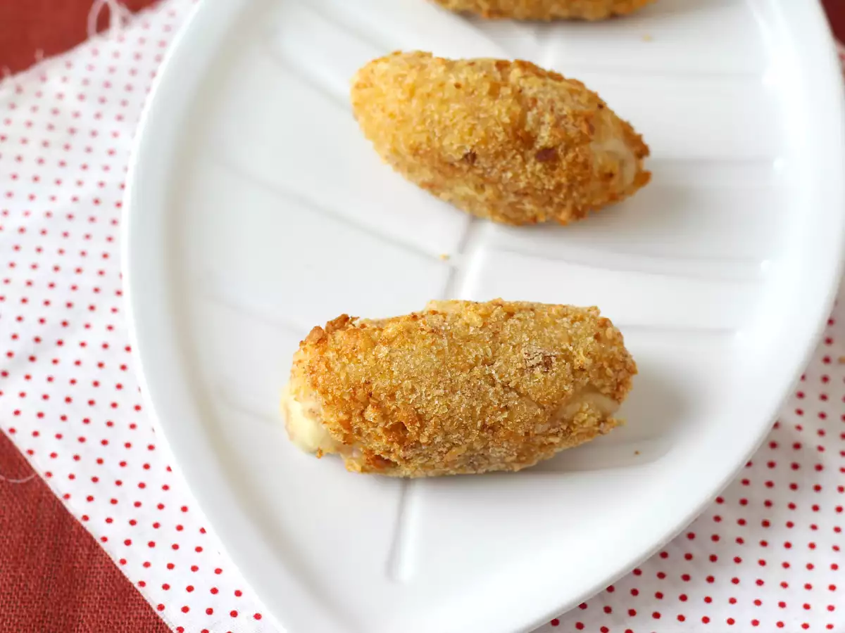 Ham croquetas dengan Air Fryer: sedikit minyak, tetapi renyah seperti biasanya! - foto 4
