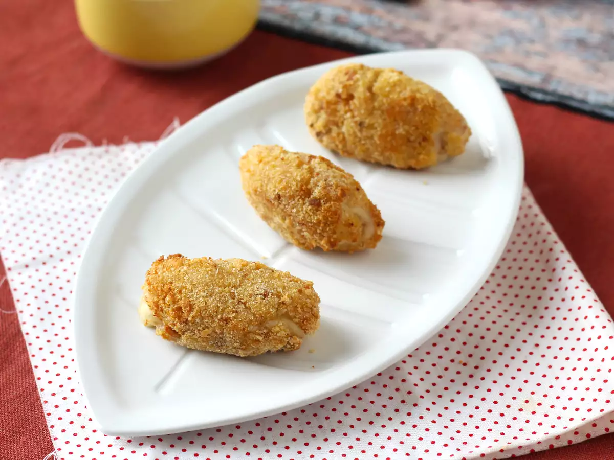 Ham croquetas dengan Air Fryer: sedikit minyak, tetapi renyah seperti biasanya! - foto 5