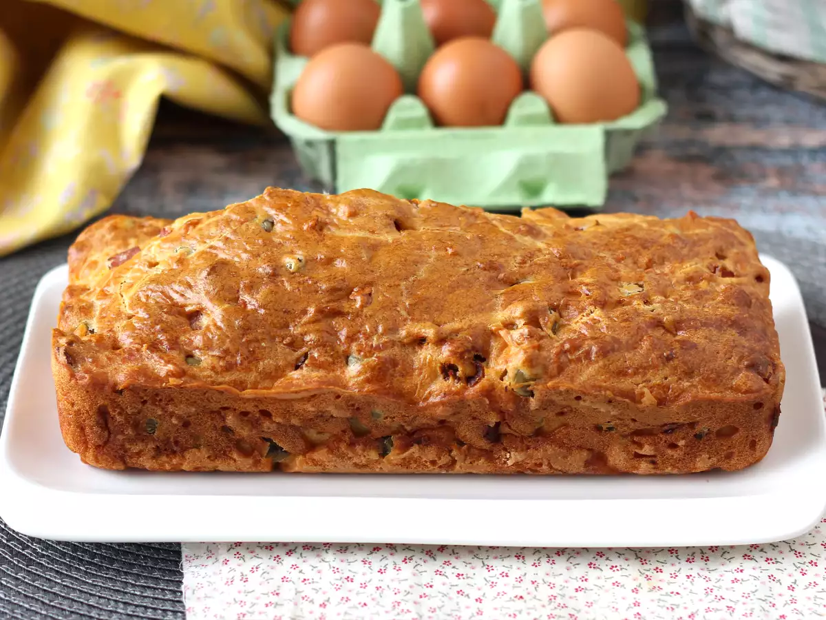 Ham, zaitun, dan kue tomat kering dengan skyr - foto 2