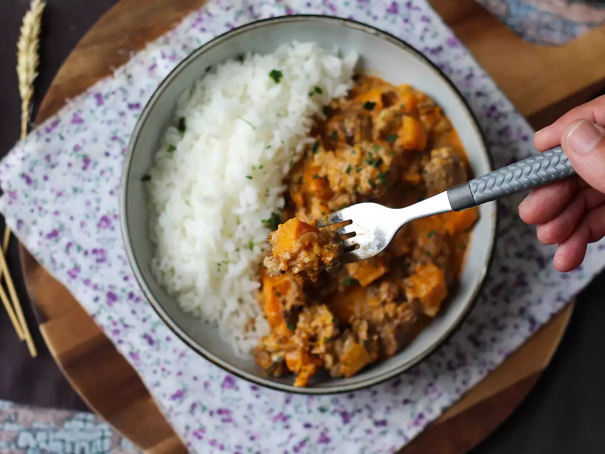 Hidangan labu satu panci dengan daging cincang: creamy dan menghangatkan hati - foto 3