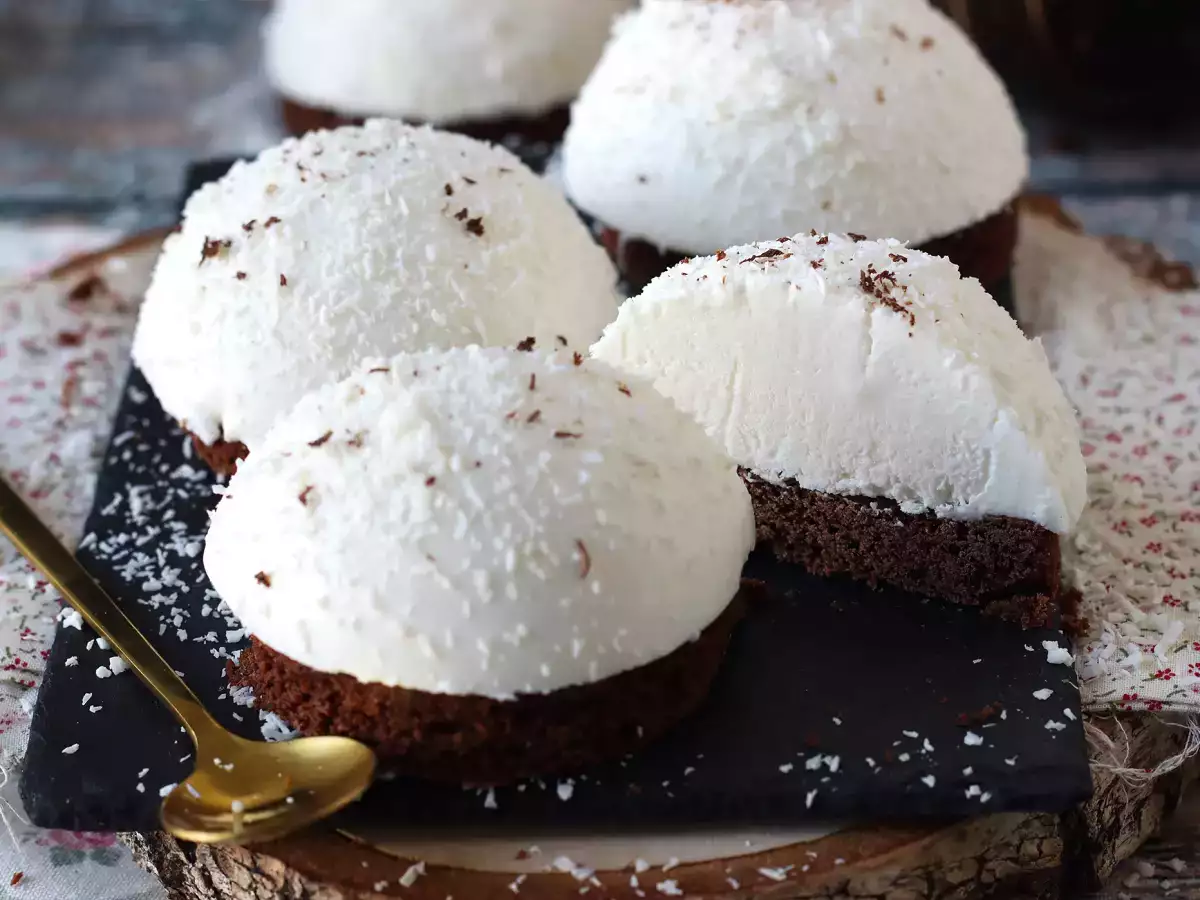 Hidangan penutup cokelat dan kelapa yang meleleh dan renyah! - foto 4