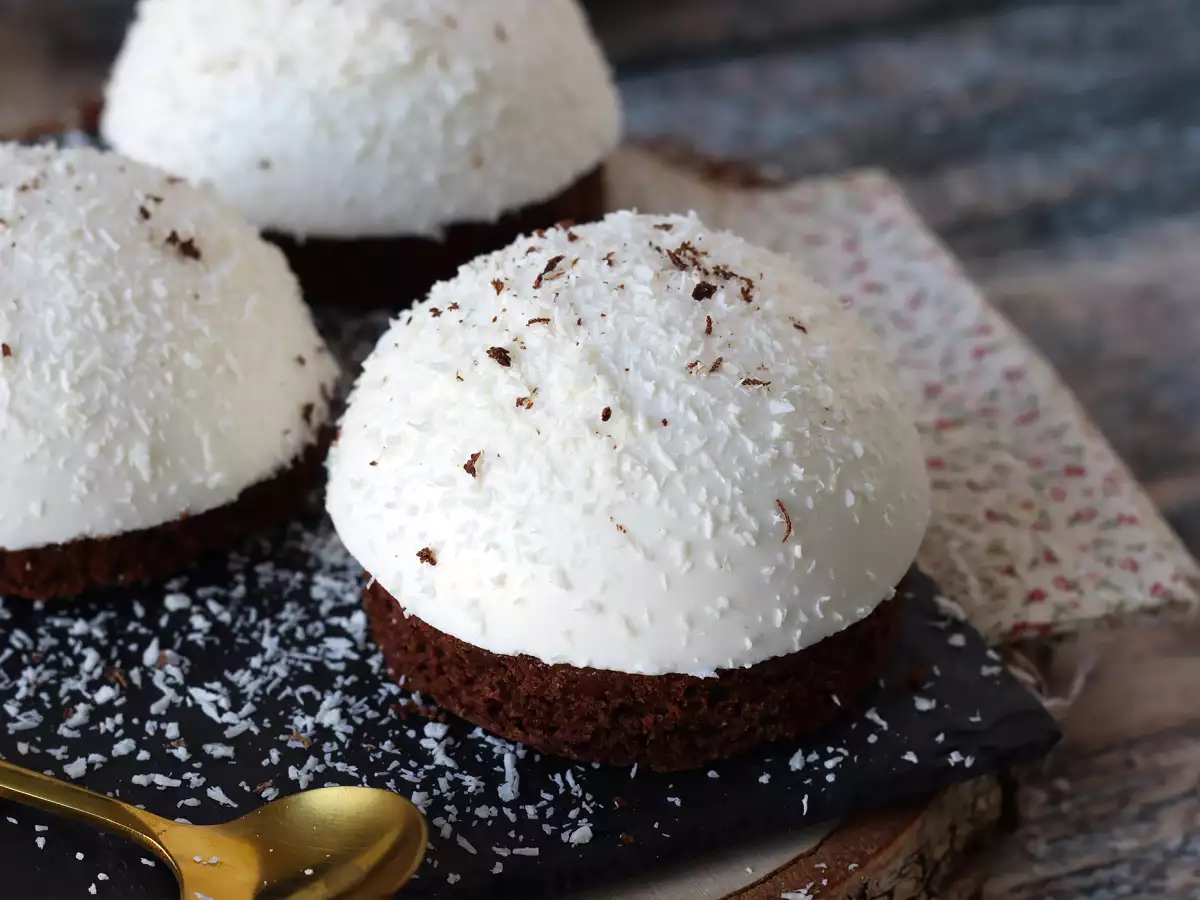 Hidangan penutup cokelat dan kelapa yang meleleh dan renyah! - foto 5