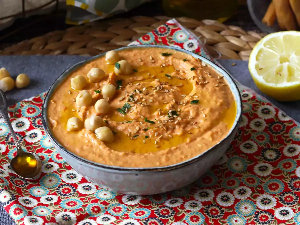 Hummus cabai merah - foto 5