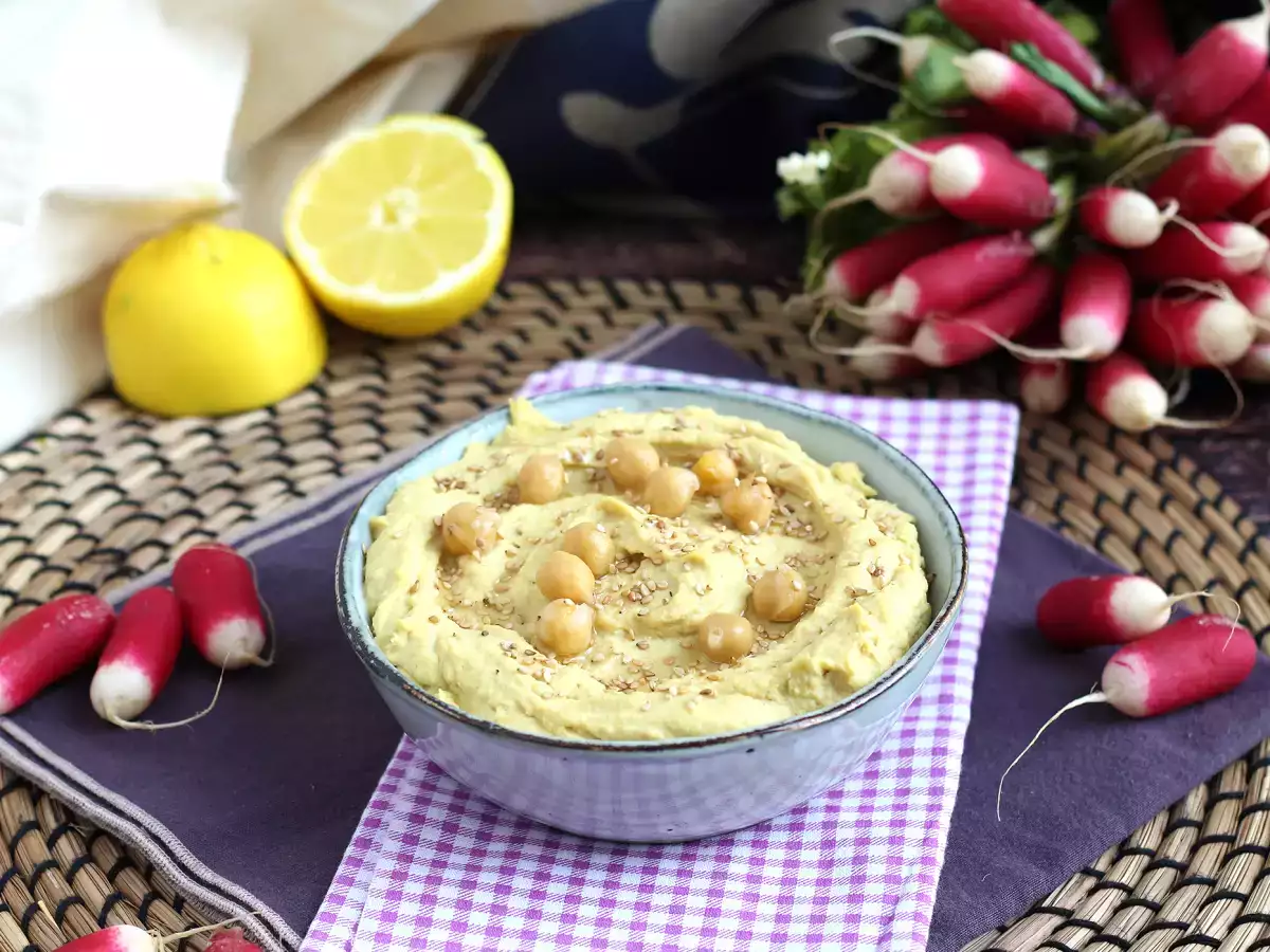 Hummus dengan lemon yang diawetkan untuk rasa yang lebih lembut - foto 3