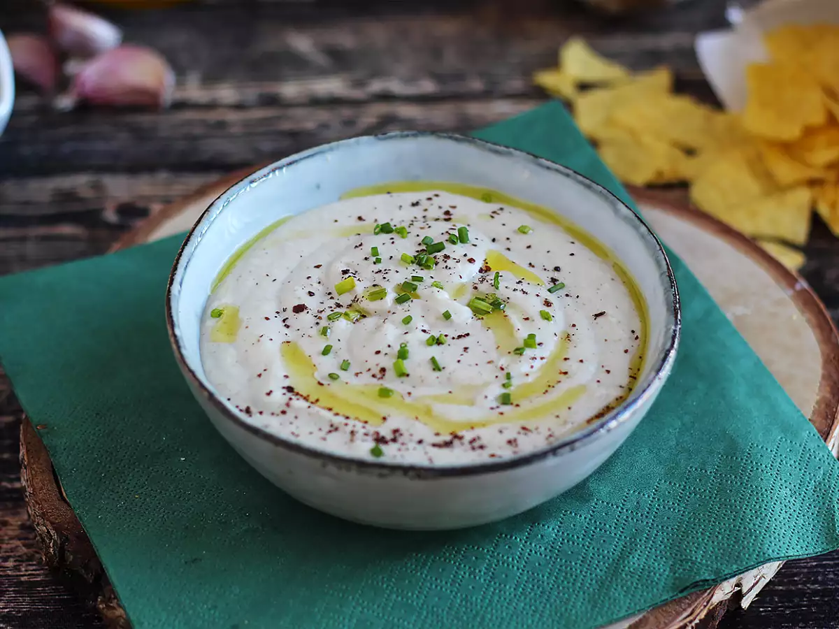 Hummus Kacang Putih dengan Santan - foto 3