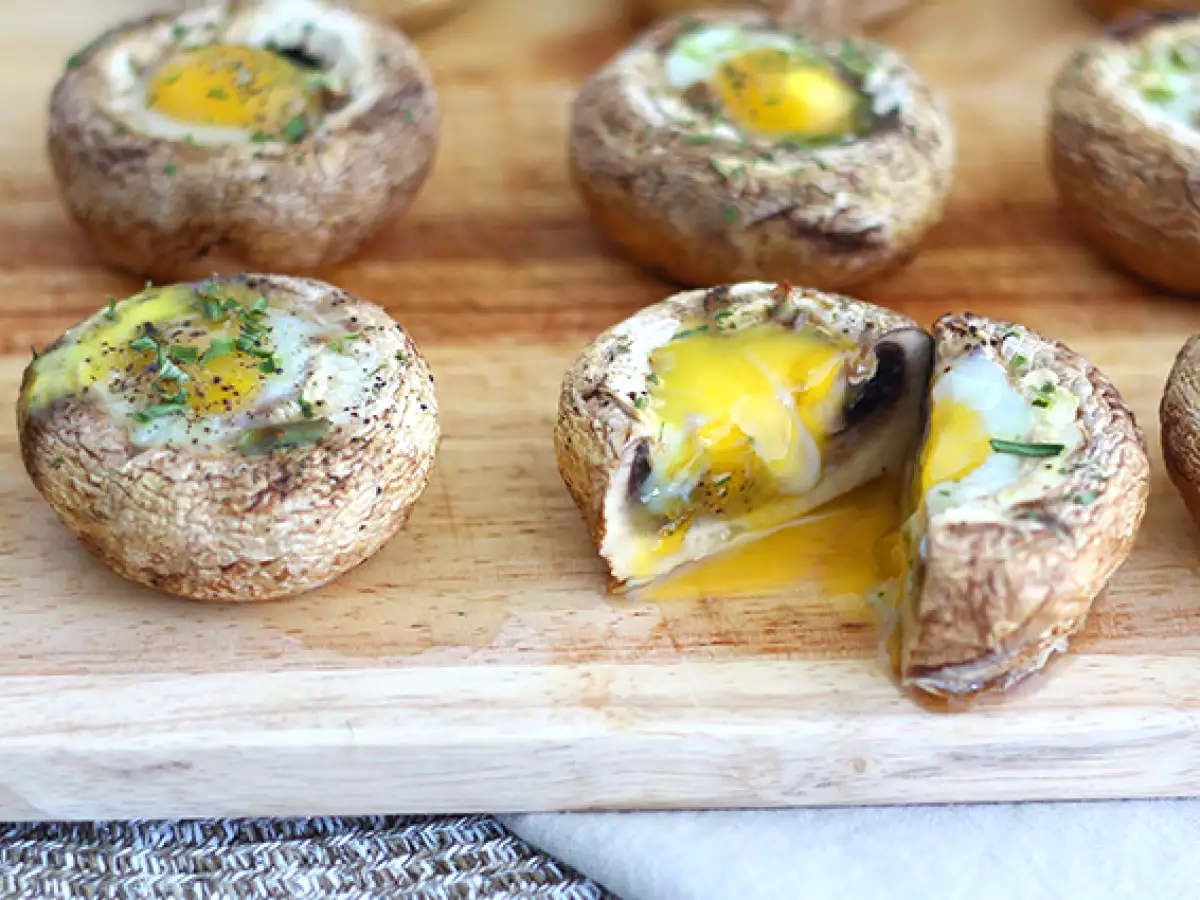 Jamur dengan telur puyuh - foto 3