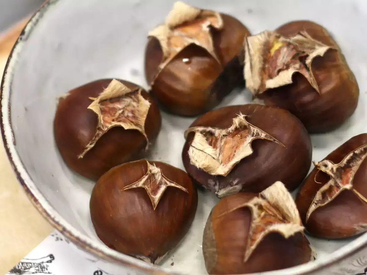 Kacang chestnut dalam microwave, siap hanya dalam waktu 3 menit! - foto 4