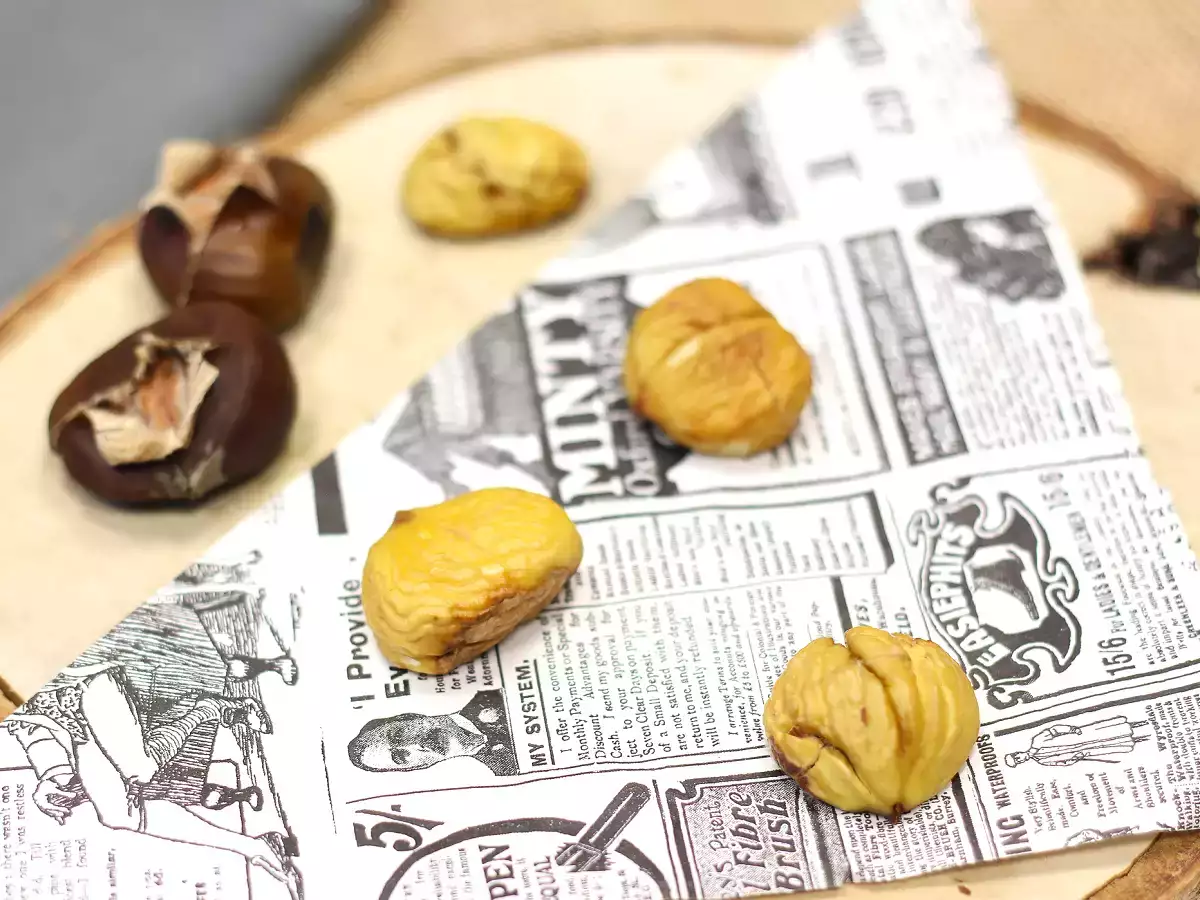 Kacang chestnut panggang, trik dan waktu memasak untuk hasil yang sempurna! - foto 2