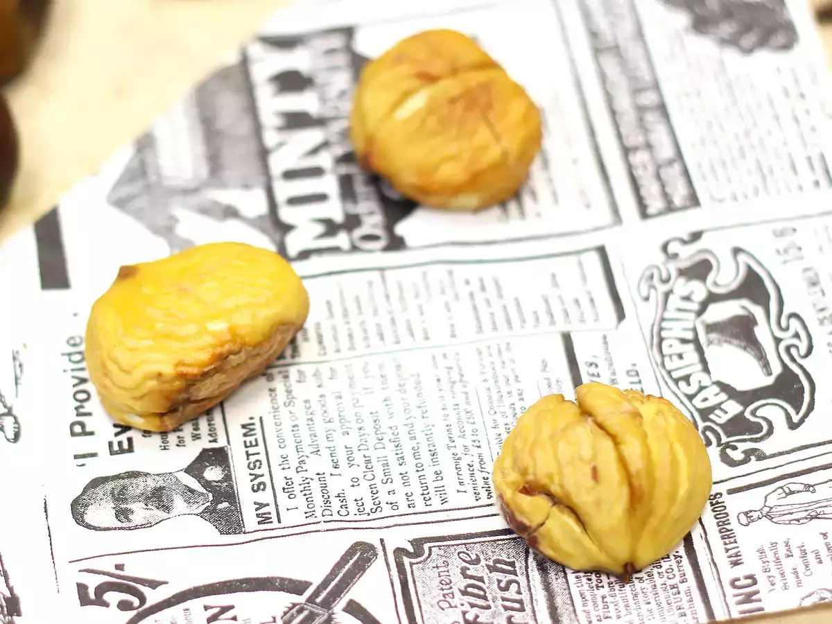 Kacang chestnut panggang, trik dan waktu memasak untuk hasil yang sempurna! - foto 3