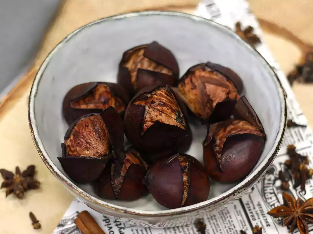 Kacang chestnut rebus, resep dan waktu memasak - foto 5