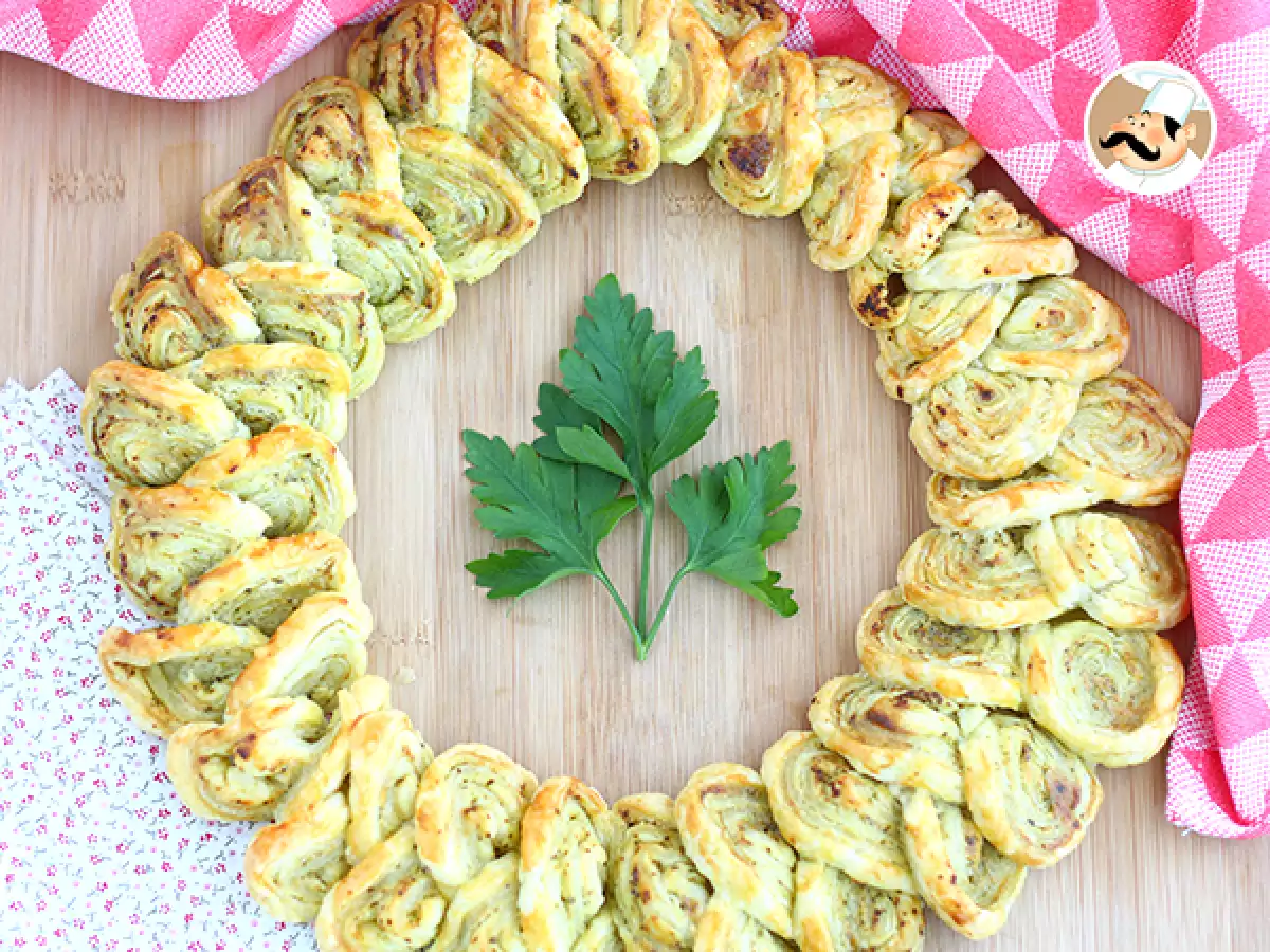 Karangan Puff Pastry Pesto untuk Camilan - foto 2