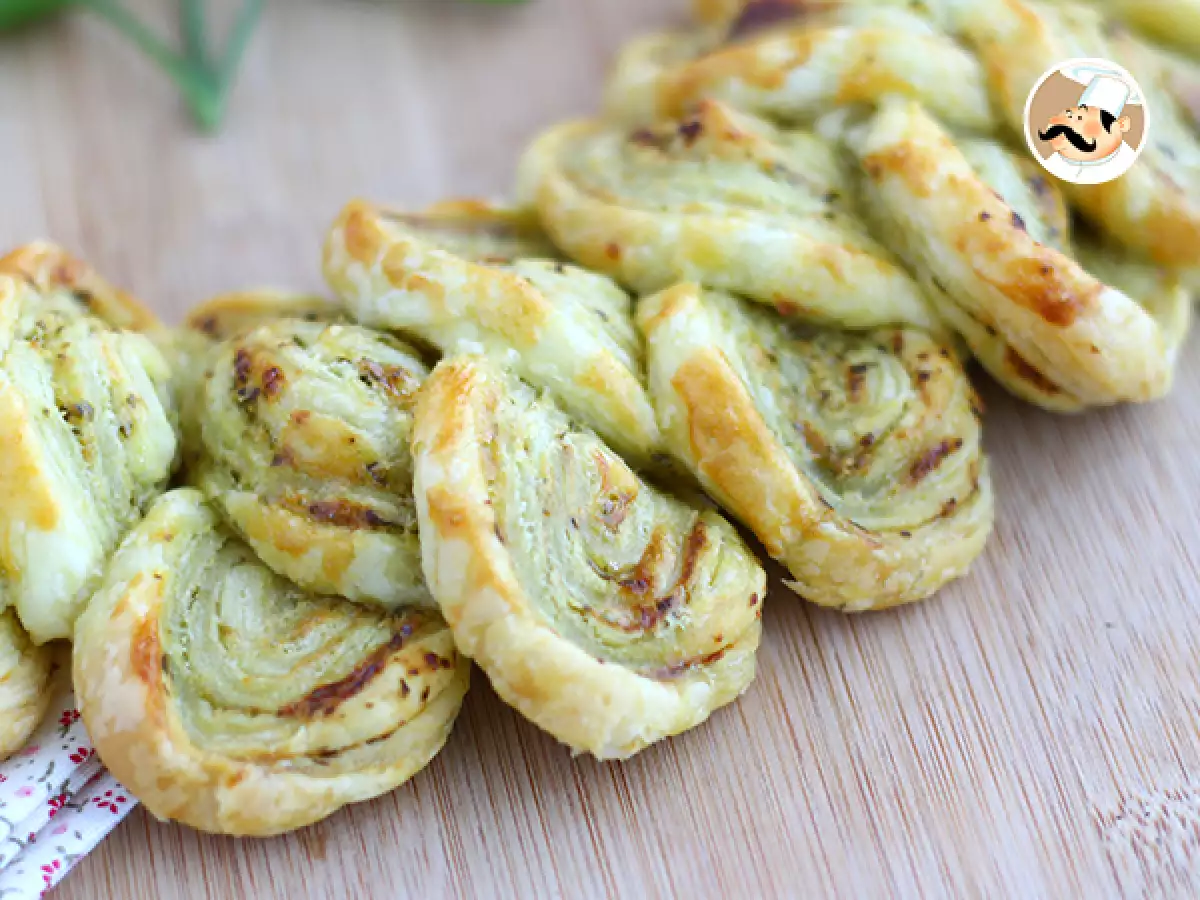Karangan Puff Pastry Pesto untuk Camilan - foto 3