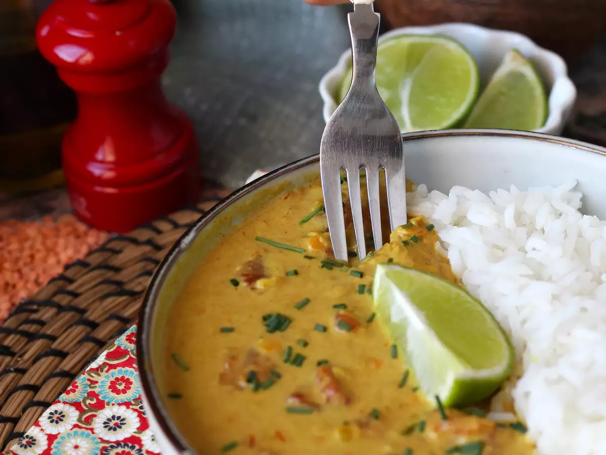 Kari lentil merah muda dengan santan: resep mudah dan lembut - foto 4