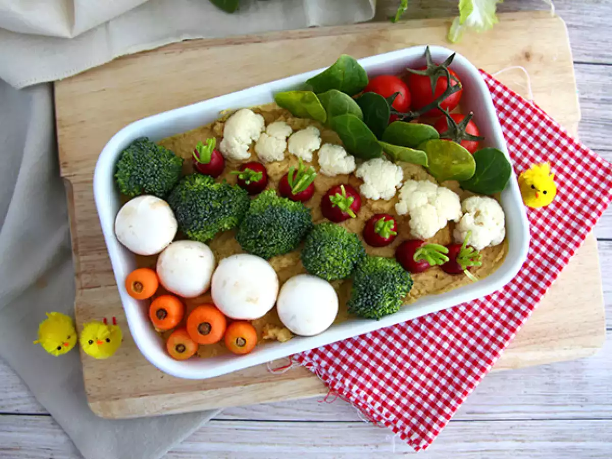 Kebun sayur untuk minuman beralkohol (hummus dan sayuran bayi) - foto 5