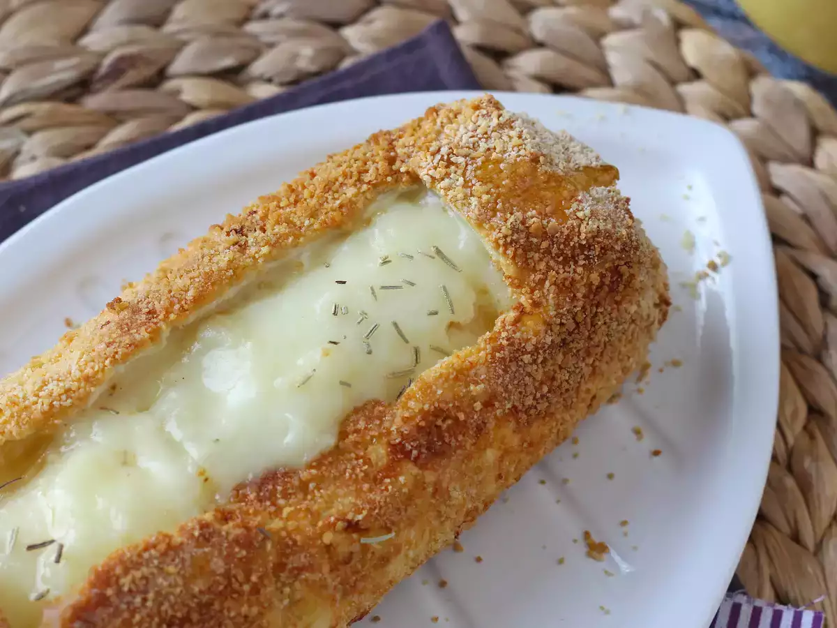 Keju kambing berbalut tepung roti di air fryer: renyah di luar, meleleh di dalam - foto 6