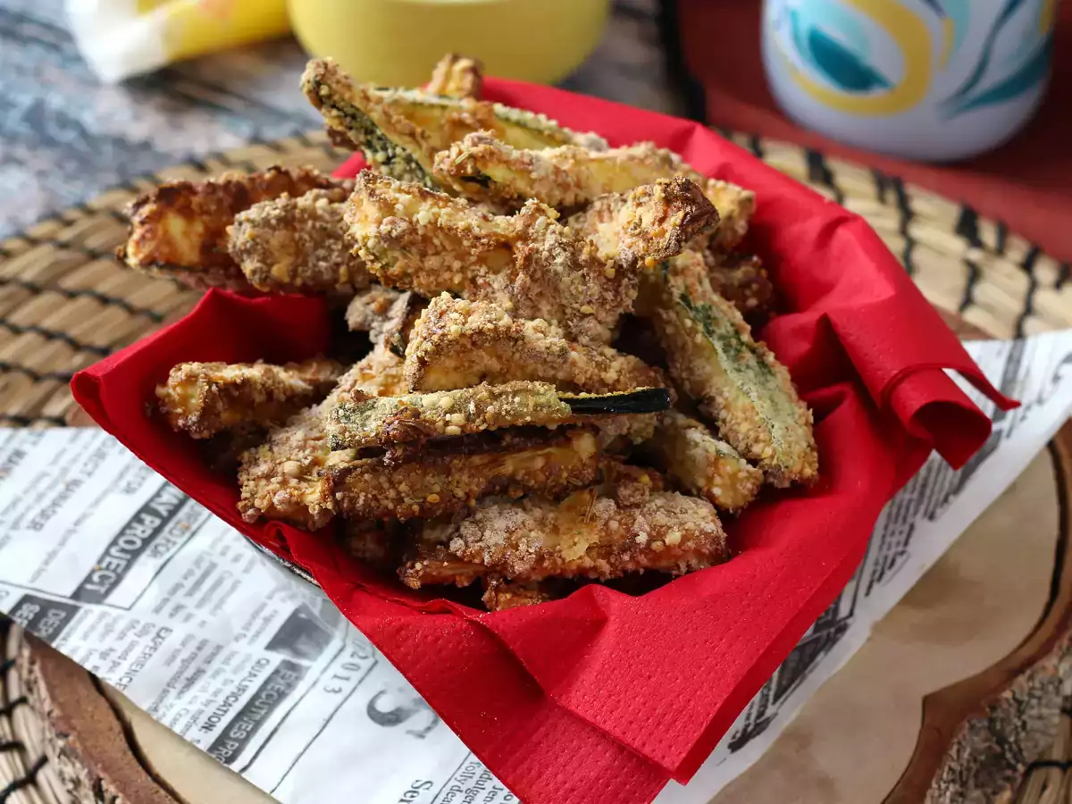 Kentang Goreng Zucchini dengan Air Fryer - foto 4