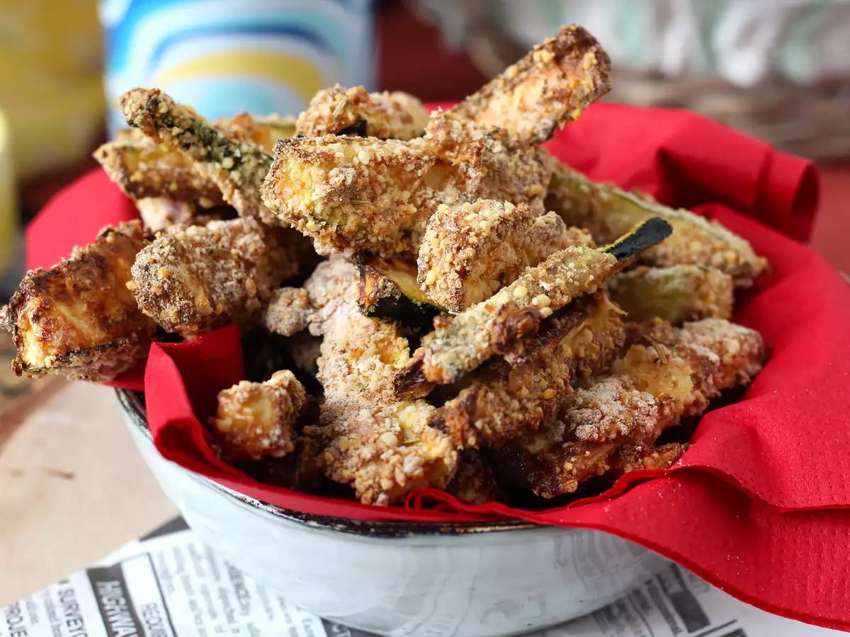 Kentang Goreng Zucchini dengan Air Fryer - foto 6