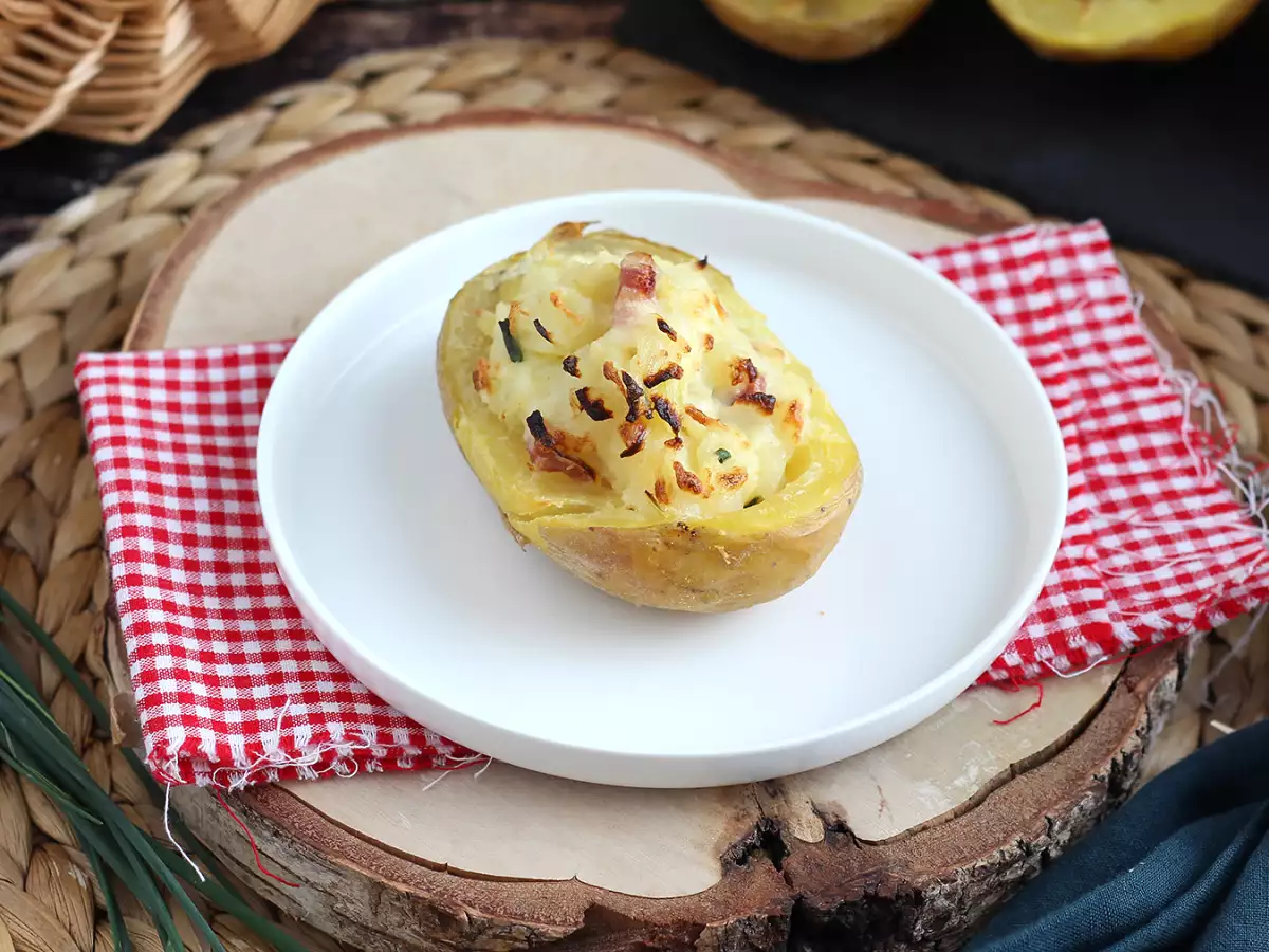 Kentang panggang isi bacon dan keju - foto 6