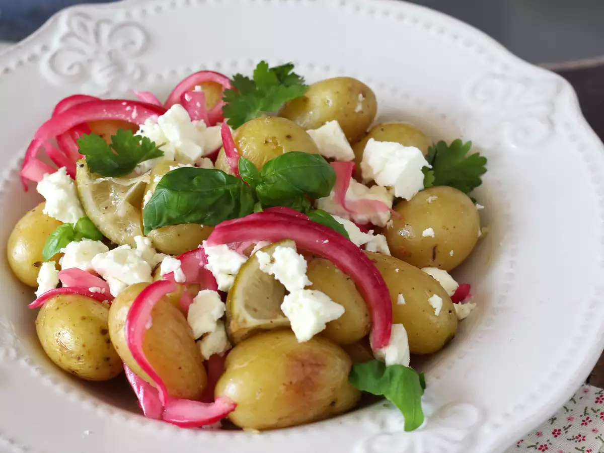 Kentang Panggang Papillote dengan Lemon dan Feta - foto 4