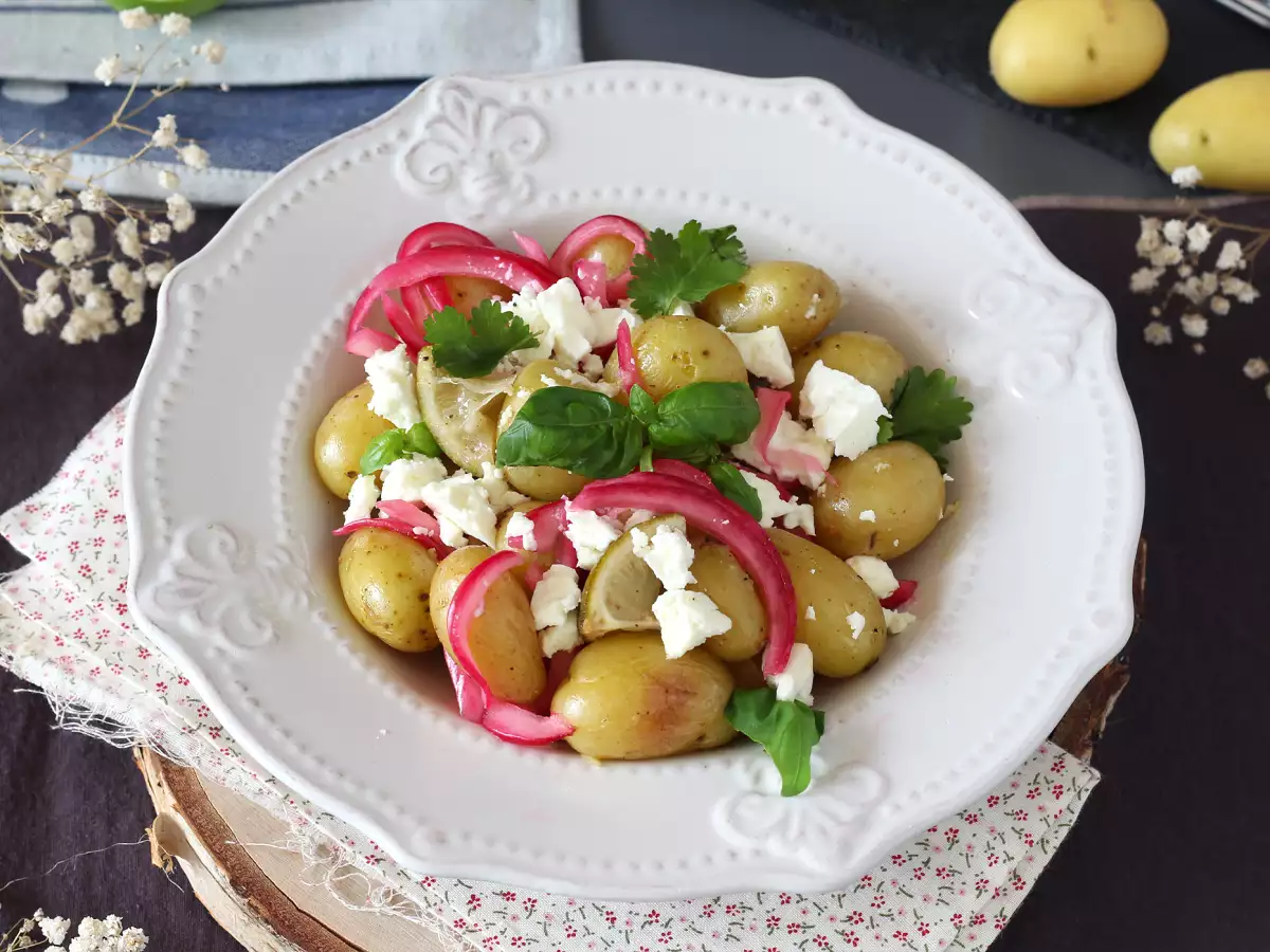 Kentang Panggang Papillote dengan Lemon dan Feta - foto 5