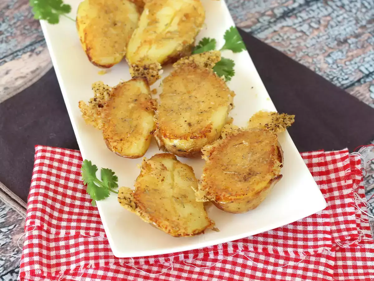 Kentang parmesan, lembut di dalam dan renyah di luar! - foto 4