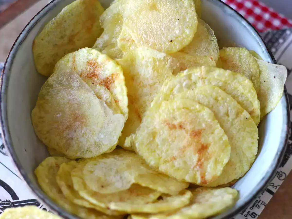 Keripik kentang yang dibuat dalam microwave - foto 4