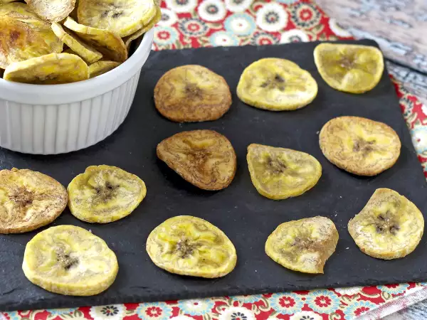 Resep Keripik pisang raja yang dipanggang dalam oven